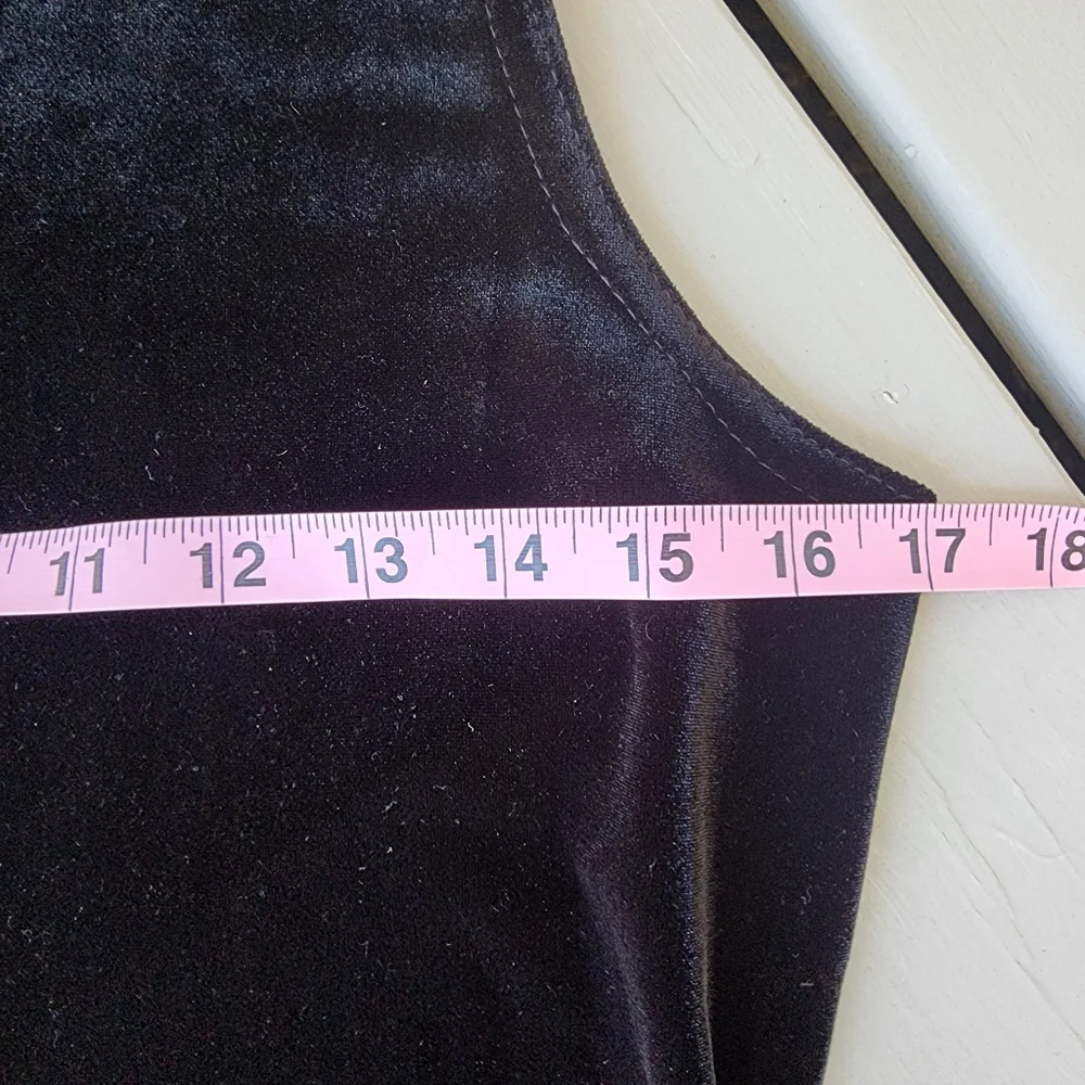 8p VELOUR black MIDI Dress - Picture 8 of 13